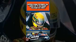 Primeiro teste de Ayrton Senna na Toleman bandf1 automobile corridaf1 racingdriver f1corrida [upl. by Yobybab809]