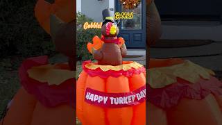 Thanksgiving Decorations Animated Turkey Inflatable goodmorning thanksgiving 2024 [upl. by Meensat]