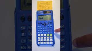 Statistics calculate sum of square of sample data on scientific calculator Statistics education [upl. by Krock488]