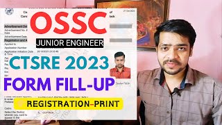 OSSC CTS JE 2023 APPLY ONLINE  OSSC JUNIOR ENGINEER CIVIL FORM FILL UP 2023  OSSC JE CIVIL 2023 [upl. by Kurtzig]