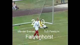 SV Werder Bremen  TuS Pewsum 50 Testspiel Trainingslager Norderney 200607 [upl. by Kelcy]