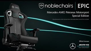 Noblechairs EPIC Mercedes  AMG PETRONAS Edition [upl. by Narual381]