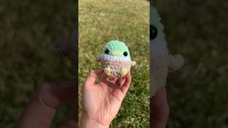 The cutest lil baby mallard So fuzzy and sparkly😭 crochet [upl. by Nallek]