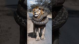 lion animal snake nature foryourpage viralvideo shots fyp memes trending africa safari [upl. by Kotick]