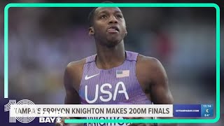 Tampas Erriyon Knighton makes 200m final [upl. by Alrahc]