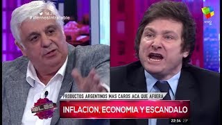 Javier Milei contra Alberto Samid quotSos un brutoquot Intratables 270117 [upl. by Wiggins]