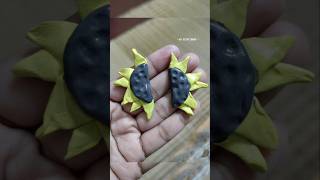 Diy beautiful sunflower earrings with clay🌻diy handmade jewellery trading youtubeshorts shorts [upl. by Dennett]