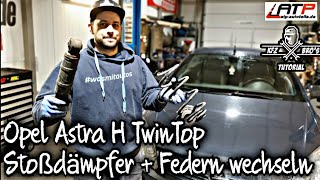 Opel Astra H TwinTop  CDTI  Fahrwerksfeder  Stoßdämpfer wechseln  Drehmomentwerte [upl. by Suired98]