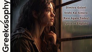 Dimitra Galani  Vrohi Ke Simera  Greek Songs With Lyrics In English [upl. by Naut972]