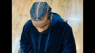 HOW TO FOUR STITCH BRAIDS FOR MEN [upl. by Lotta]