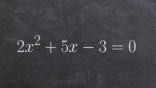 How to solve a quadratic equation [upl. by Sucul]