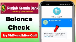 Punjab Gramin Bank Balance Check Number  Punjab Gramin Bank Balance Enquiry Number [upl. by Graehme956]