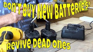 How to revive a dead rechargeable power tool battery easily [upl. by Jobina]