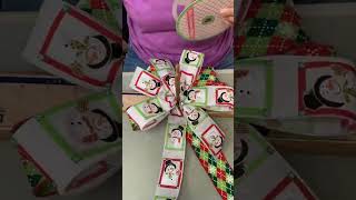 How to Make a Multi Ribbon Christmas Bow  How to Make a Bow for a Wreath  DIY HOLIDAY WREATH BOW 🎀 [upl. by Odlauso]