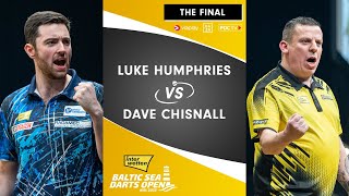 OUR FIRST CHAMPION  Humphries v Chisnall  Final  2023 Baltic Sea Darts Open [upl. by Ahsiekim]