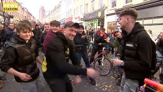 Thousands join Bristol Drum and Bass On The Bike rave [upl. by Rehpatsirhc709]