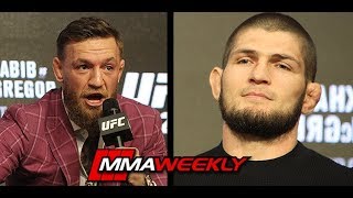 Conor McGregor Calls Khabibs Dad a Coward UFC 229 [upl. by Etnahc682]