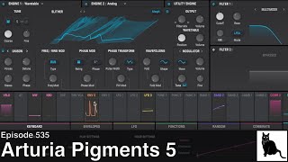 Arturia Pigments 5 Demo and tutorial of new features and preset banks [upl. by Atnas]