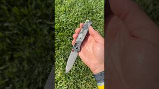 Benchmade 535 Bugout ￼custom modded benchmade bugout goldclass damascus edc everydaycarry [upl. by Akeme]