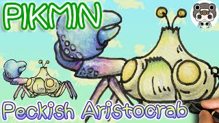 【PIKMIN】How to draw Peckish Aristocrab  step by step [upl. by Nakashima]