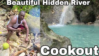 Hidden river in St Thomas Cooking Ackee and Chicken [upl. by Elvyn]