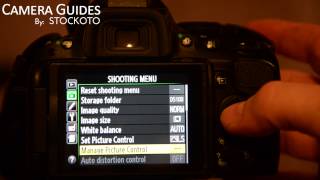 How to set PIcture Control on a Nikon D5100  D5200 D5300 [upl. by Bradan944]