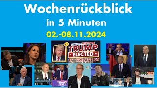 Wochenrückblick in 5 Minuten 28 November 2024 AfD Musk Habeck Weidel Scholz Lindner [upl. by Eenyaj412]