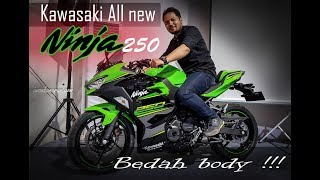 Launching amp bedah body Kawasaki All New Ninja 250 versi 2018 Indonesia [upl. by Min55]