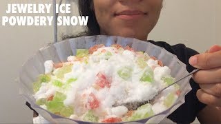 ASMR JEWELRY ICE AND RREFROZEN POWDERY SNOW [upl. by Micah811]