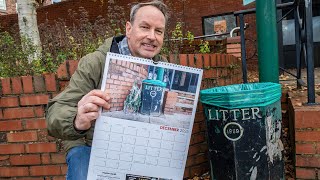 Dad creates ‘rubbish calendar’ of the year  featuring 12 of his towns best bins  SWNS [upl. by Worth201]