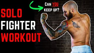 60 Minute Fighter Follow Along Workout AtHome Solo Muay Thai Workout [upl. by Jobyna78]