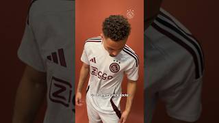 Our players react to the 2425 Ajax x adidas third kit 👀 [upl. by Eeryk]