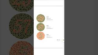 COLOUR BLINDNESS TEST PLATES [upl. by Akinert]