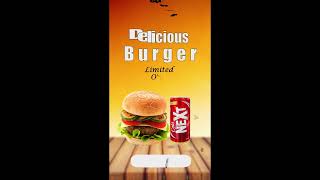 Burger Animation adobepremierepro adobepremierepro aftereffects gfxmentor motivation [upl. by Vastah]