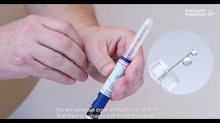 Priming pen needle video [upl. by Airym]