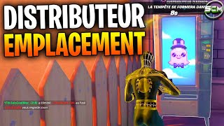 ACHETER DES OBJETS DANS UN DISTRIBUTEUR AUTOMATIQUE FORTNITE EMPLACEMENT DISTRIBUTEUR CHAPITRE 3 [upl. by Apgar]