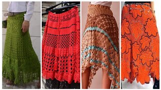 Very Attractive amp Trendy Crochet Long Skirts Designs Ideas 2024 [upl. by Bernetta]