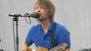 Thom Yorke solo  new song  Latitude 2009  The Present Tense [upl. by Lorac]