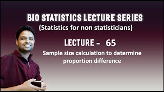 Video Lecture 65  Sample size calculation to determine proportion differences [upl. by Nimajneb729]