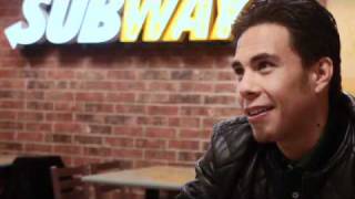 Apolo Ohno Accepts Jared Fogles Marathon Challenge [upl. by Ola223]