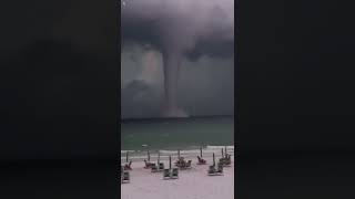 Remarkable waterspout stuns residents in Destin Florida  USA TODAY Shorts [upl. by Dunston]