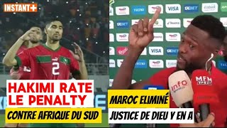 LA CHUTE DU MAROC Achraf Hakimi rate le penalty à la 85e min 😱❌ Contre Afrique du Sud CAN 2023 [upl. by Boniface]