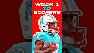 Predicting One TD Scorer for Every NFL Week 1 Game 🤑 [upl. by Airbmak]