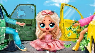 Barbie Rica y Ken Pobre  32 Manualidades para Muñecas LOL OMG [upl. by Mctyre]