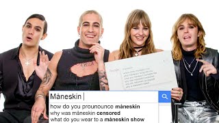 Måneskin Answer the Webs Most Searched Questions  WIRED [upl. by Htor]