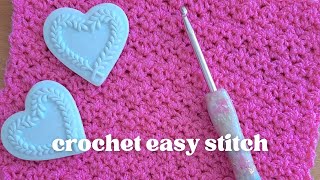 CROCHET EASY TEXTURED STITCH  How To Crochet The GriddleLemon Peel Stitch Tutorial For Beginners [upl. by Griggs718]