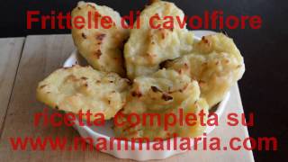 Frittelle di cavolfiore [upl. by Animrac]