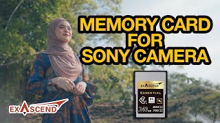 Memory Card berpatutan untuk kamera SONY Exascend CF Express Type A [upl. by Landmeier266]