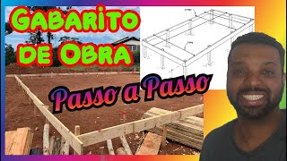 Locação e Gabarito de Obra na Prática  Passo a Passo  Construção civil [upl. by Aztiram141]