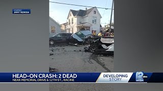 Two people dead in Racine headon crash [upl. by Bullard]